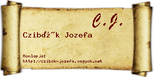 Czibók Jozefa névjegykártya